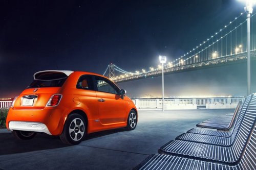 Fiat 500e 2014. Игрушка на батарейках