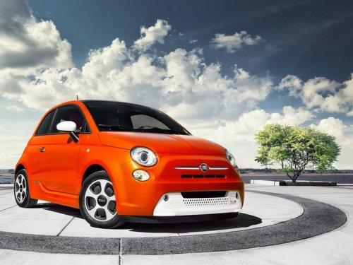 Fiat 500e 2014. Игрушка на батарейках
